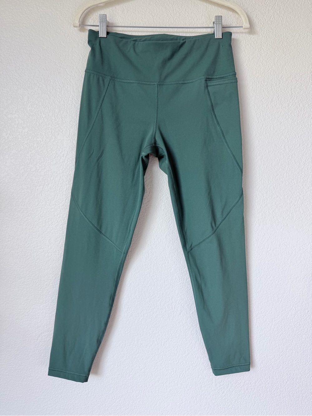 Sweaty Betty Power Leggings Green High Rise Workout Pocket Leggings US 6